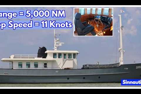 €1.2M STEEL Liveaboard Trawler Yacht FOR SALE! | M/Y ''''Sirius''''