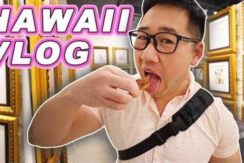 FULL NIGHT of EATING! || [Honolulu, Hawaii] Sushi, Pupus &amp; Art! *vlogmas day 14*