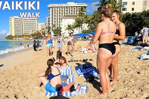 Watching Locals and Tourists Walking in Waikiki [ HAWAII PEOPLE ]