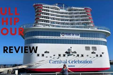 Carnival Celebration Cruise Ship Full Walking Tour &amp; Review 2023