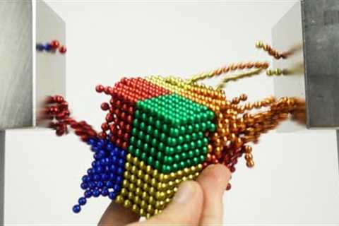Double Monster Magnet VS Magnetic Balls in Slow Motion | Magnetic Games