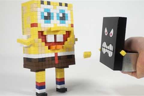 Spongebob out of Pixio VS Monster Magnet | Magnetic Games