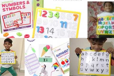 Intelliskills Magnetic Numbers, Symbols &amp;  Alphabet &amp; Numbers &amp; Alphabet Flash Cards..