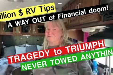 Unbelievable story.  Empowerment. Travel trailer tour. Cats with her always. RV Gems &amp; tips