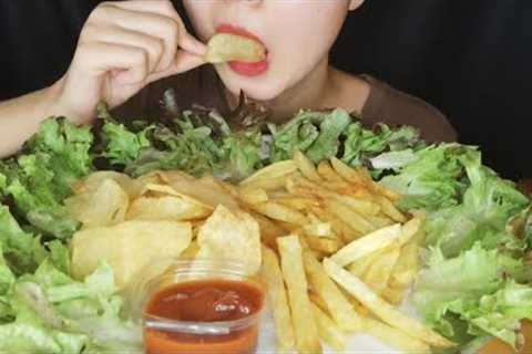 MUKBANG Crispy Chips and French fries 🍟