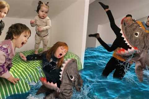 HiDE n SEEK with SHARKS!! Adley &amp; Niko morning routine gets a bit Crazy! a Family Trip &amp;..