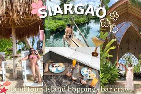 SIARGAO VLOG | DIY land tour, island hopping &amp; bar crawl + itinerary 🌴🥥🍸☀️🌸