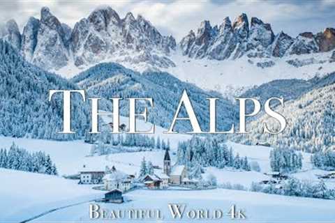 The Alps 4K Amazing Winter Film - Meditation Relaxing Music - Beautiful Wonderland Winter