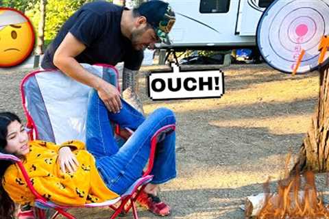 Txunamy Got Hurt In Our Camping Trip! *She is in pain* | Familia Diamond