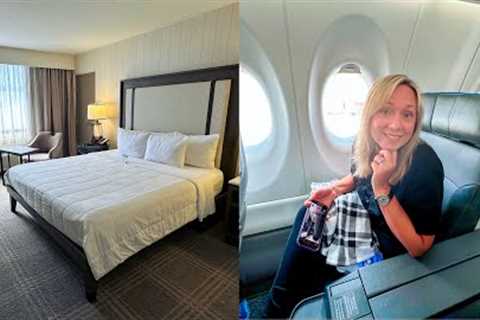 TRAVEL DAY! First Time on Breeze Airways - “Nicest” Seats &amp; Checking in to Knott''s Berry Farm..