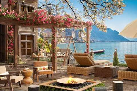 Summer Coffee Shop Ambience Cozy 4K Warm Jazz Music☀️ Relaxing Jazz Music for Study, Work