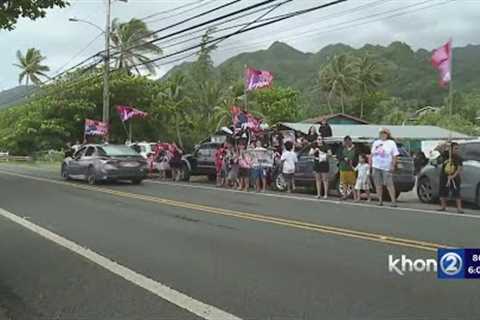 Iam Tongi convoy and concert on Oahu''s North Shore
