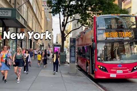Streets Of New York City 4k Video - Manhattan Summer Walking Tour