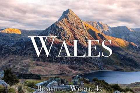 Wales 4K Drone Nature Film - Inspiring Piano Music - Relaxation On TV