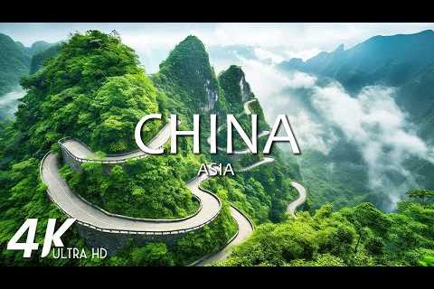 FLYING OVER CHINA (4K Video UHD) - Relaxing Music With Beautiful Nature Scenery For Stress Relief