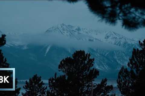 8K 3 Hours Mountain Snow Nature Sounds for Sleep and Study, Twin Lakes, Colorado ASMR