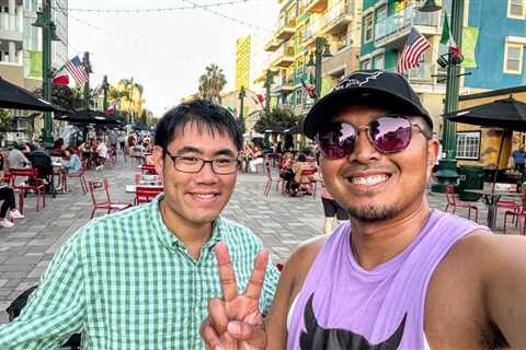 Exploring the Enchanting Charm of Little Italy in San Diego During the Night – Live with @actionkid ..