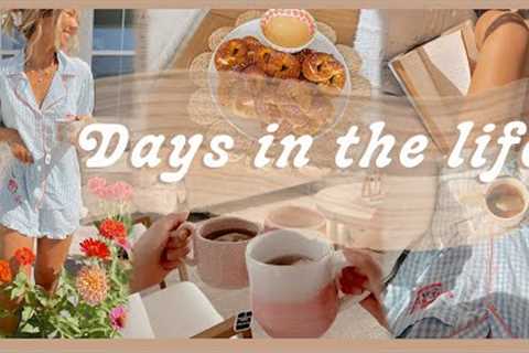DAYS IN THE LIFE | baking soft pretzels, embroidery projects, &amp; getting work done