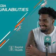 WR Jaylen Waddle Meets with the Media | Miami Dolphins Training Camp