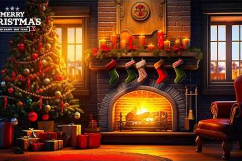 Christmas Atmosphere In 4K - Relaxing Christmas Music, Background Instrumental to Relax, Study, Work