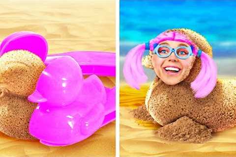 Best SUMMER 2023 GADGETS! 😳☀️ Last Summer Day VACATION HACKS from RICH vs BROKE by Double Jam