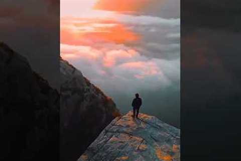 Sunset in Oslo Norway |Midnight Sun |Norway 4k #norway #snow #shorts