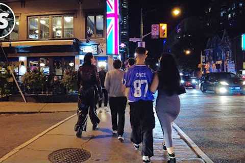 Friday Night Through The Village on Church | Downtown Toronto Walk