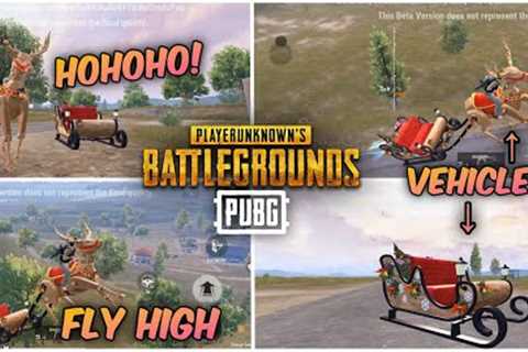 PUBG MOBILE 2.9 Update Gameplay | PUBG MOBILE Winter Wonderland: Sledge Vehicle, Reindeer, and More!