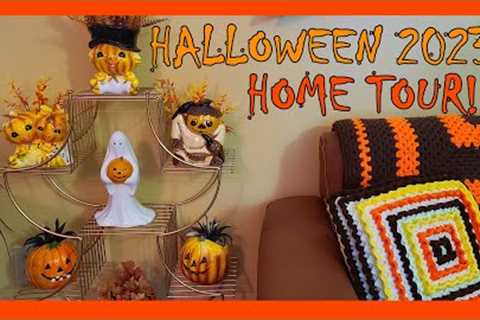 VINTAGE HALLOWEEN Home Living Room TOUR 2023, Thrifted Pumpkin JOL''s, Owls, Ghosts &amp; Eerie..