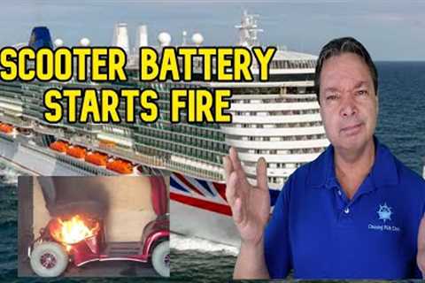 SCOOTER EXPLODES ON CRUISE SHIP - CRUISE NEWS