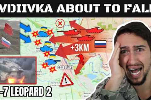Russian Armored Columns STEAMROLL North of Avdiivka