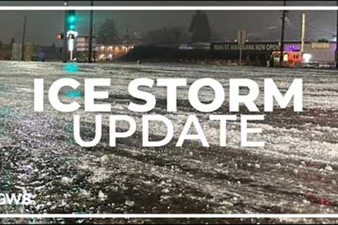 Portland ice storm morning update: Road conditions, school closures, weather forecast