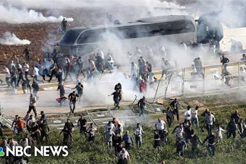 Pro-Palestinian crowds try to storm air base housing U.S. troops in Turkey