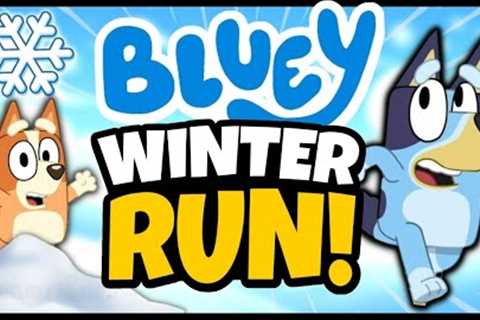 ❄️ Bluey Winter Run ❄️ Brain Break ❄️ Freeze Dance ❄️ Just Dance