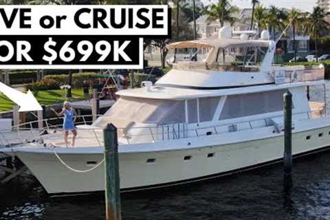 $699,000 2000 OFFSHORE 62'' Flushdeck FAST Trawler in 4K / Liveaboard Explorer Expedition Yacht Tour