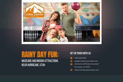 Rainy Day Fun: Museums and Indoor Attractions Near Hurricane, Utah